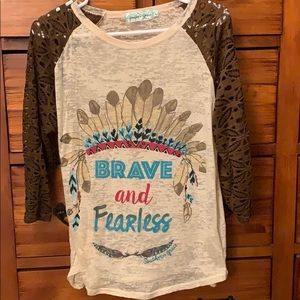 Brave and fearless top